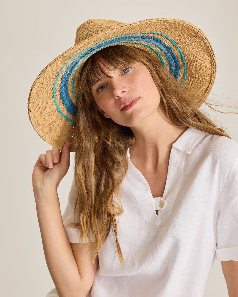 Viola Crochet Raffia Hat - Nocturnal