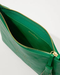 Tommy Bahama Perforated Leather Pouch - Green