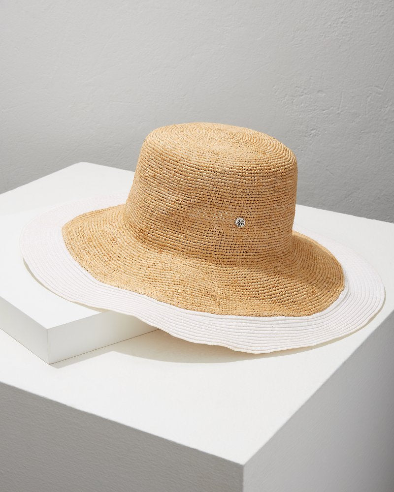 Lucia Brimmed Hat - White