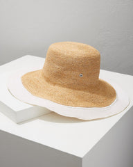 Lucia Brimmed Hat - White